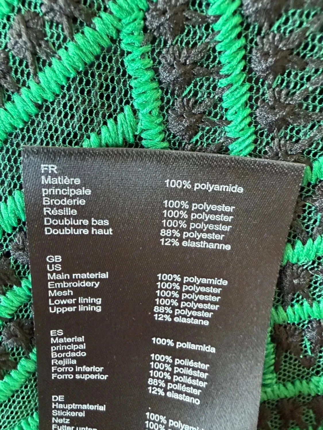 Vestido Maje de encaje verde T40 patinador perfecto – photo 6